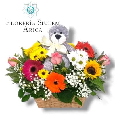 Osito Amigurumi en Flor, miniatura 1