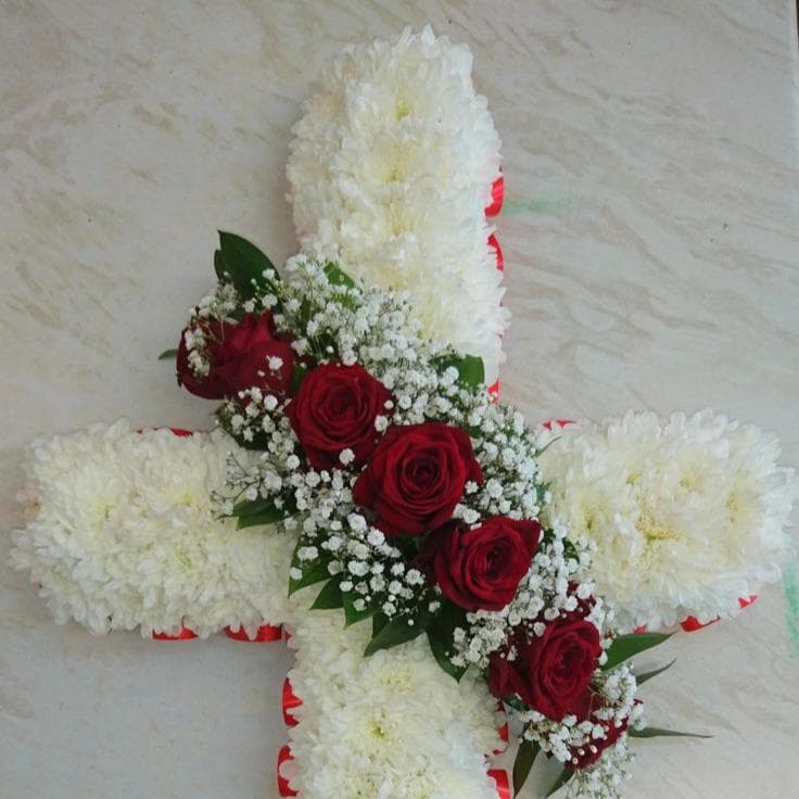 Cruz floral miniatura 2