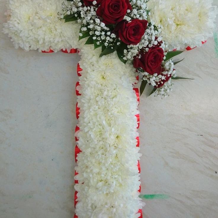 Cruz floral miniatura 3