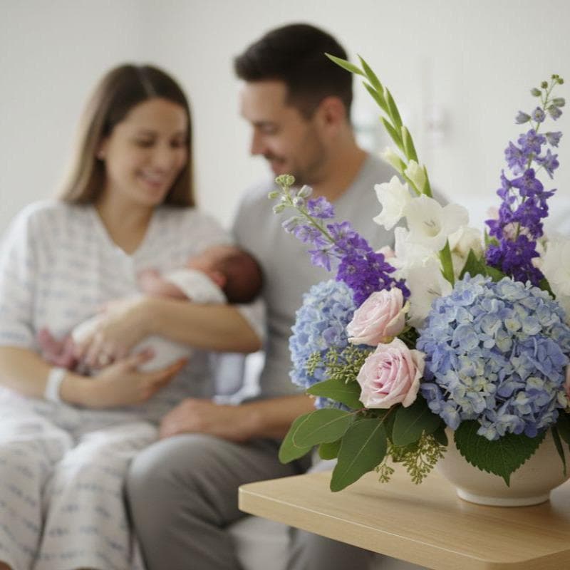 Flores para nacimientos: Guía para regalar a la mamá y al bebé