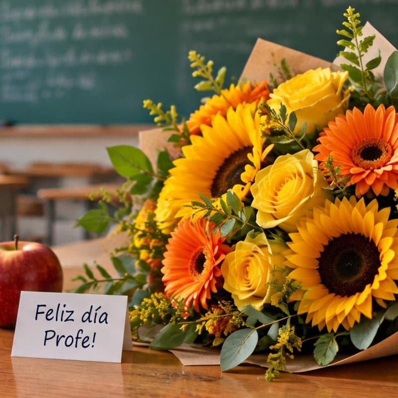 Día del Profesor 2026: flores para regalar a tu profe este 16 de octubre
