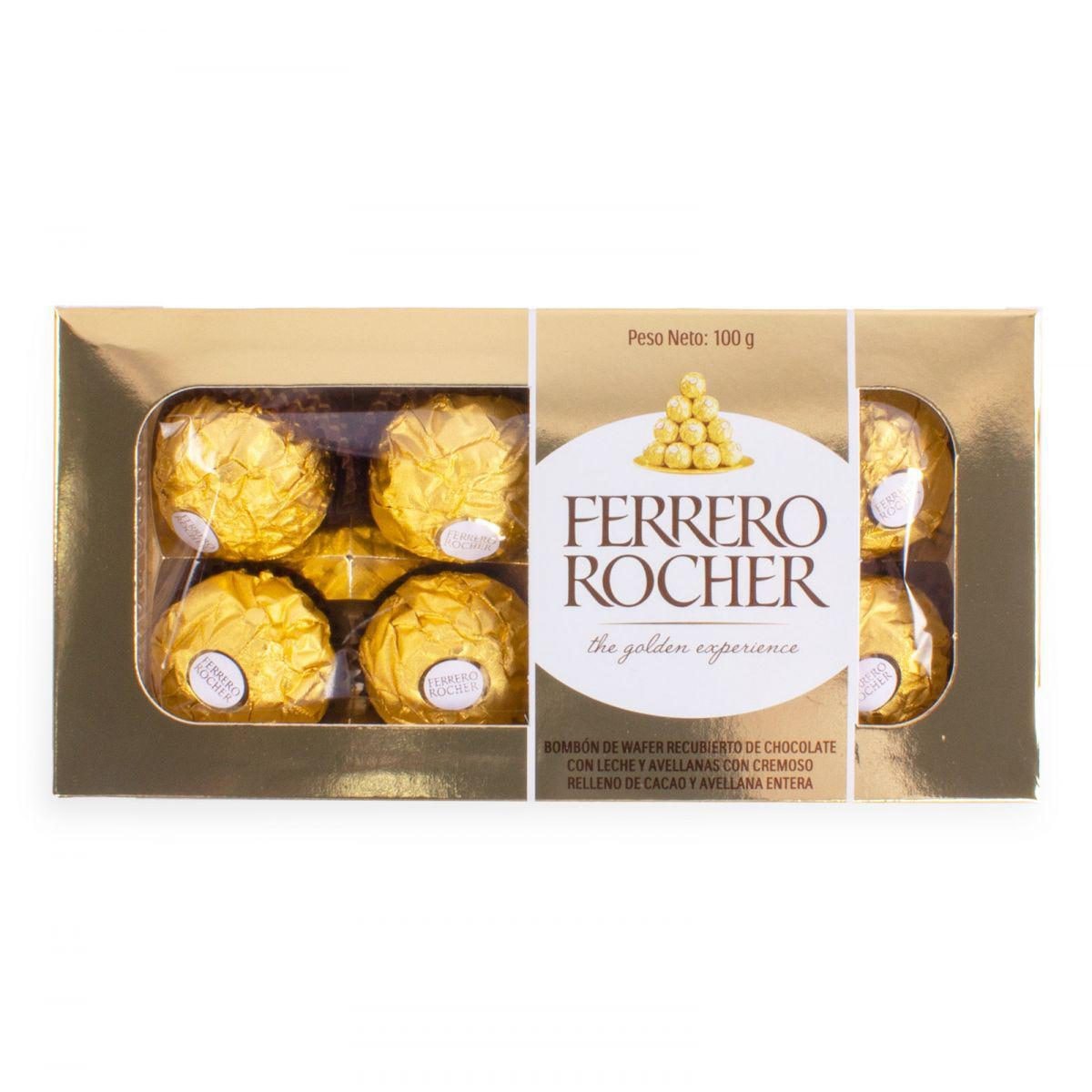 Ferrero Rocher 100 grs Caja Dorada - Imagen 1