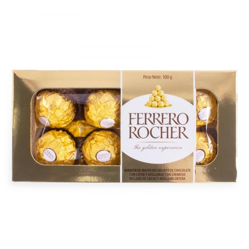Ferrero Rocher 100 grs Caja Dorada - Imagen 1