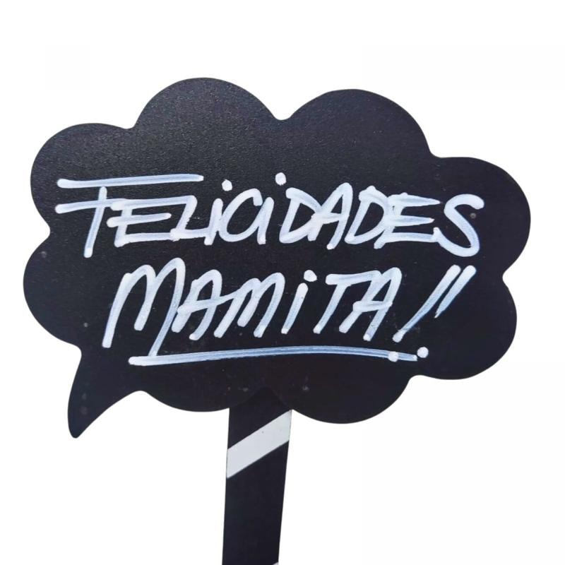 Pizarra con Mensaje "Felicidades mamita" - Imagen 1