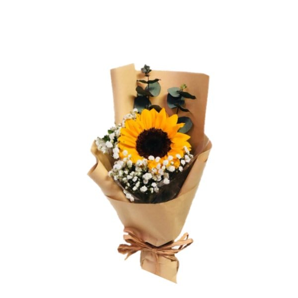 Girasol con follaje - Imagen 1