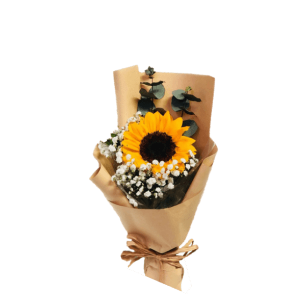 Girasol con follaje - Imagen 1