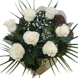 Arreglo Fúnebre de 7 Rosas - Imagen 1