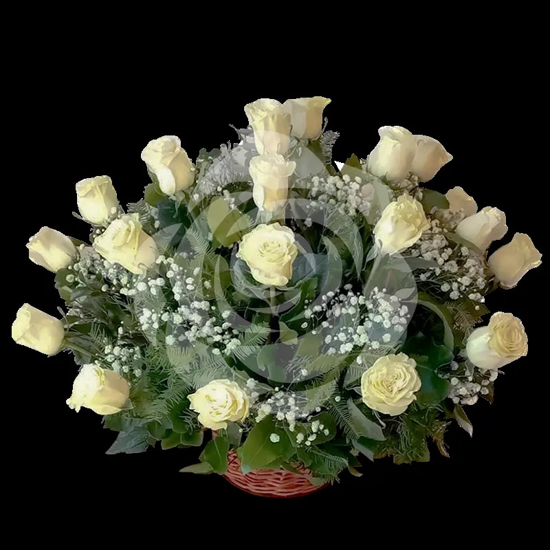 Canasta 15 rosas