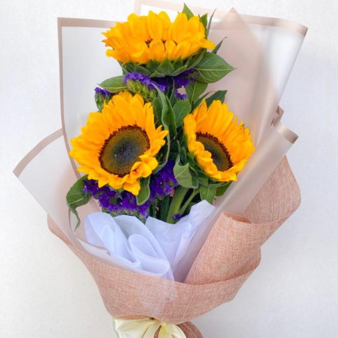 ARREGLO DE 3 GIRASOLES - Imagen 1