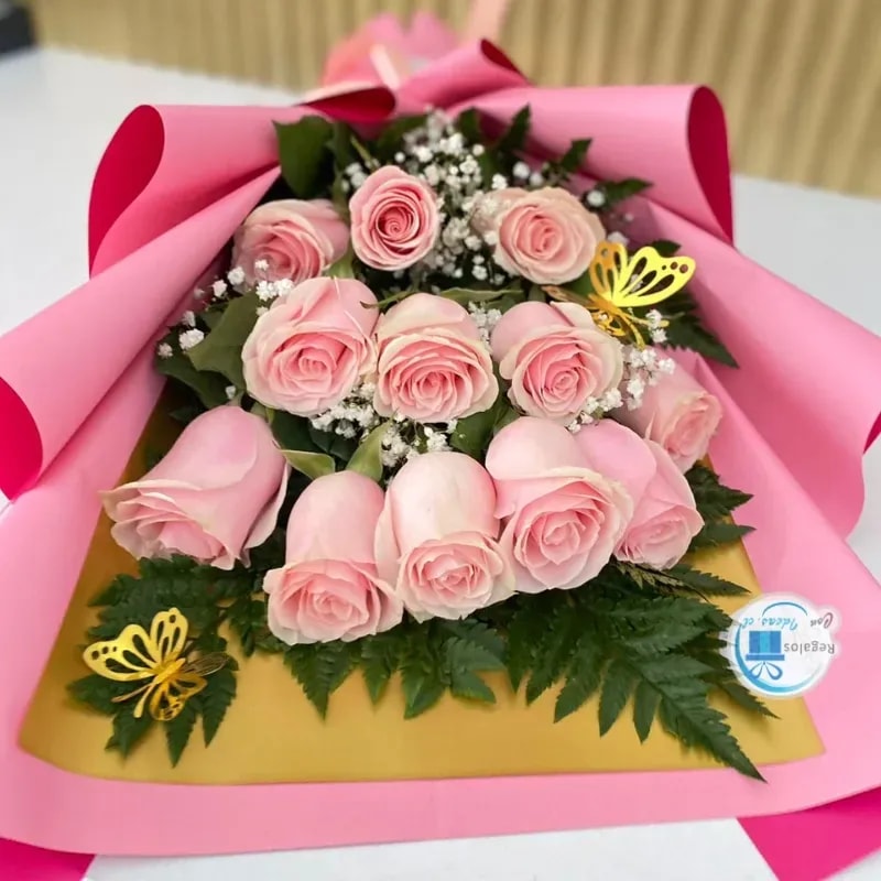 RAMO DE 12 ROSAS - CONFIGURABLE POR COLOR - Imagen 2