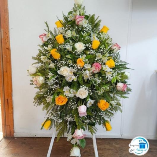 CORONA MIX DE 25 ROSAS - Imagen 1
