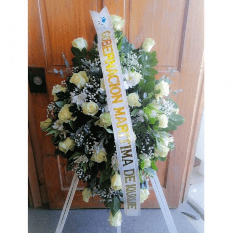 CORONA 25 ROSAS MAS CINTA - Imagen 1