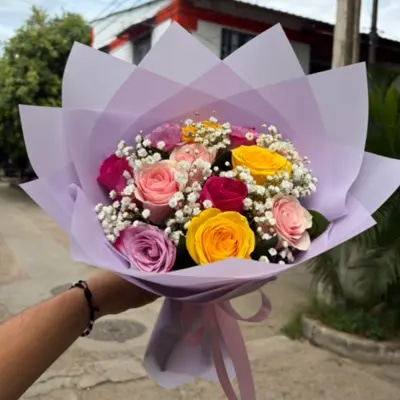 BOUQUET REDONDO MULTICOLOR