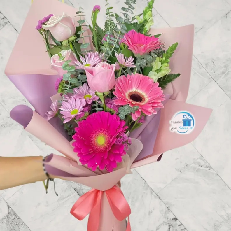 RAMO MIX DE ROSAS Y GERBERAS