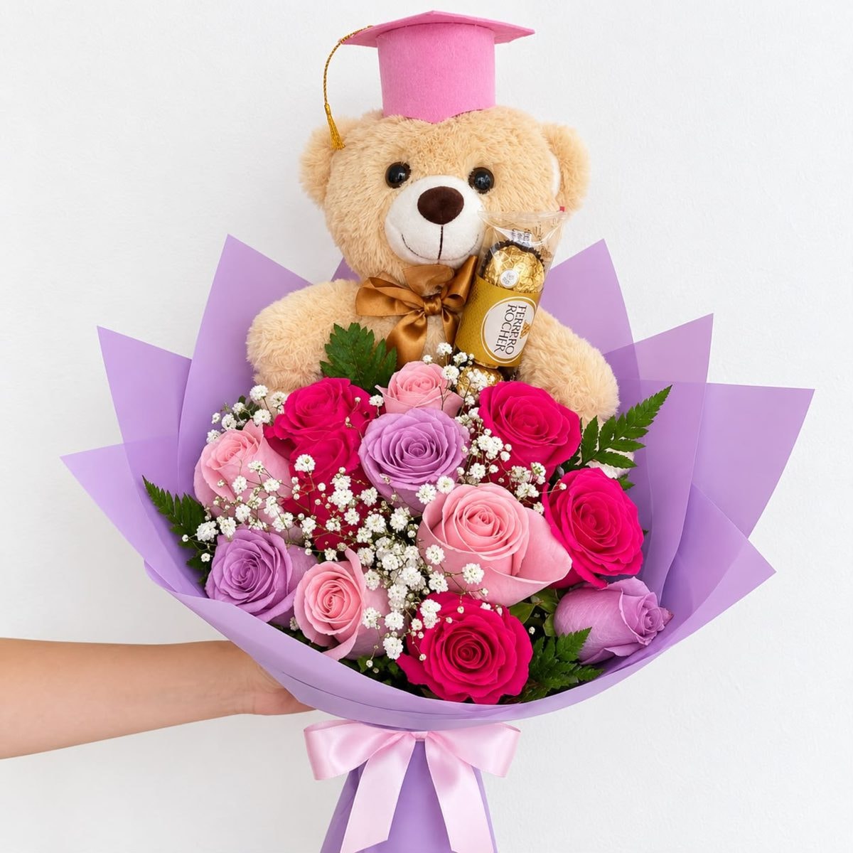 RAMO CON PELUCHE Y CHOCOLATE - Imagen 1