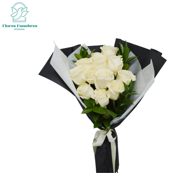 Ramo de 11 rosas blancas - Imagen 1
