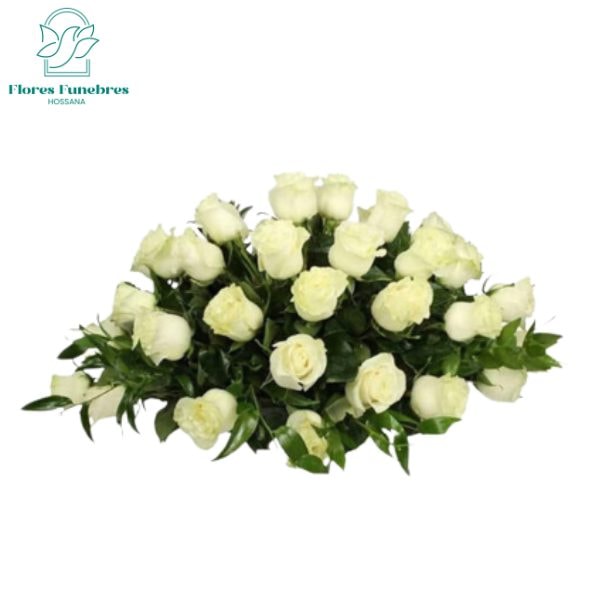Cojin funebre de 30 rosas - Imagen 1