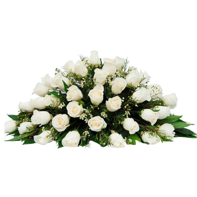 Cojin fúnebre de 30 rosas - Imagen 1