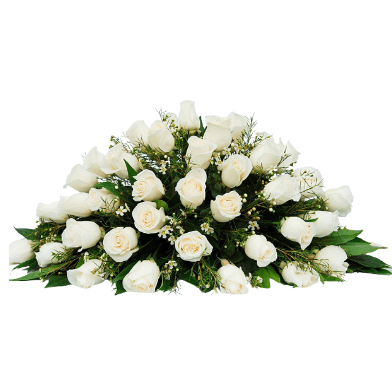 Cojin fúnebre de 30 rosas - Imagen 1