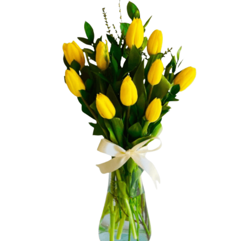 Florero 10 tulipanes - Imagen 1