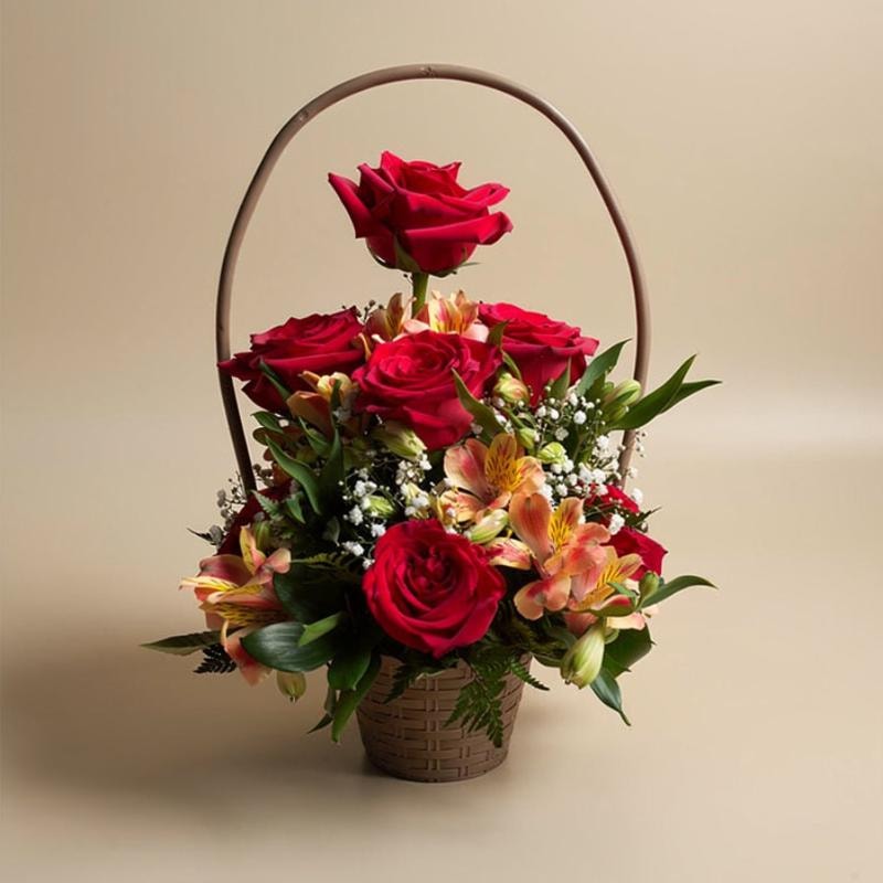 🌹 Canasto Floral Dulce Presencia 🌹 - Imagen 1