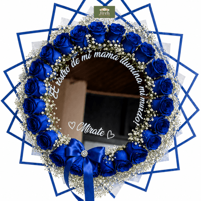 Bouquet Floral con Espejo Personalizado - Imagen 2