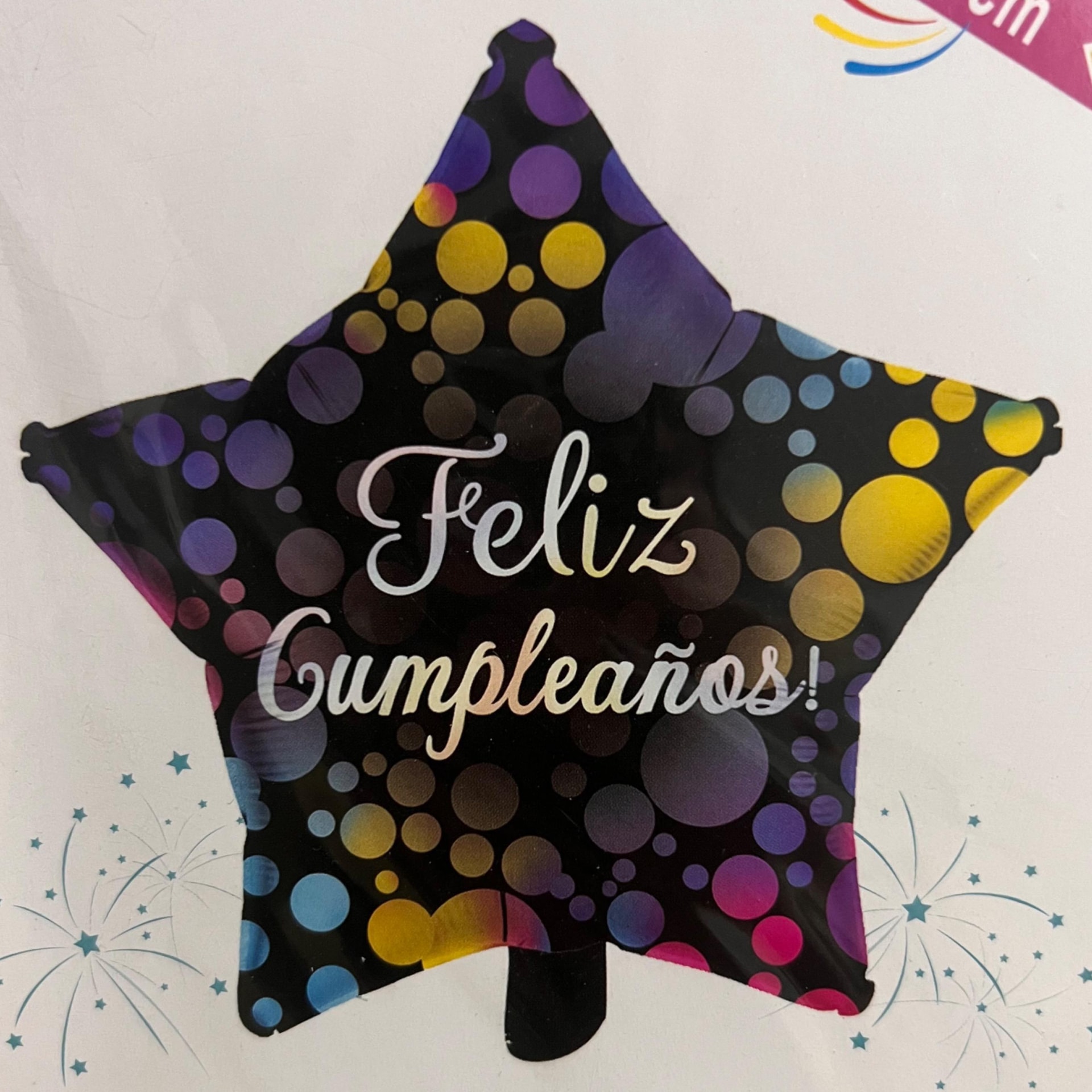 Globo Estrella Feliz Cumpleaños - Imagen 1