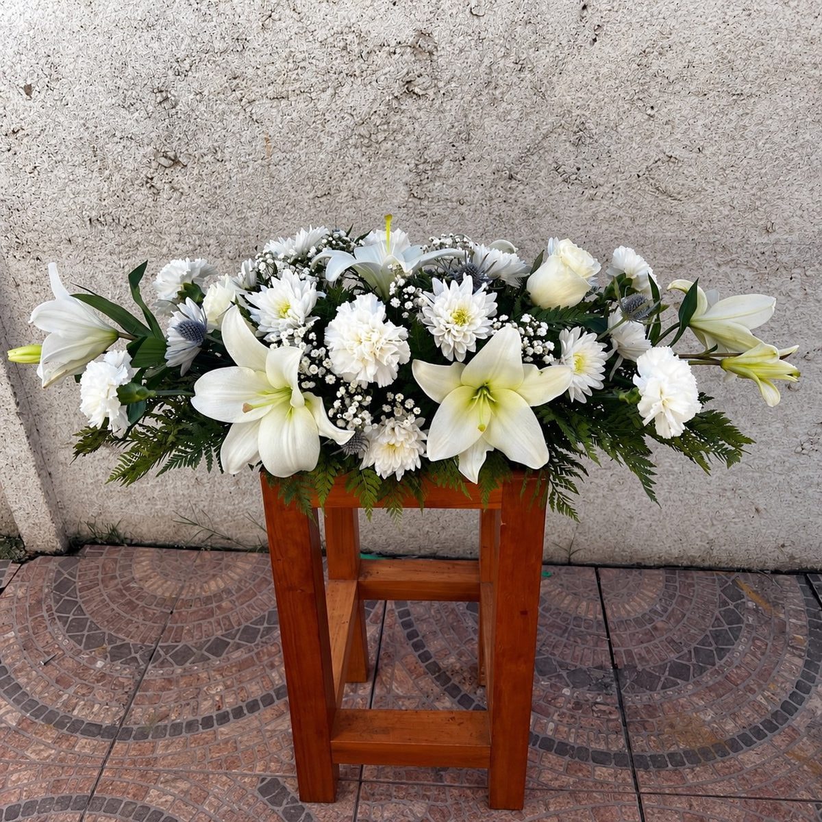 Cubre Urnas Rosa/Liliums - Imagen 1