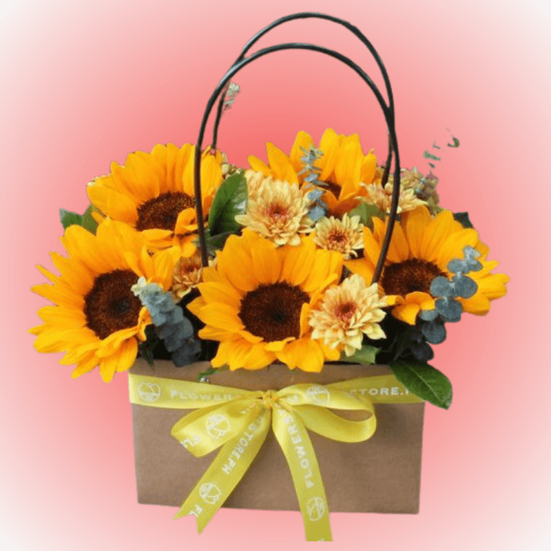 Cartera de 5 girasoles - Imagen 1