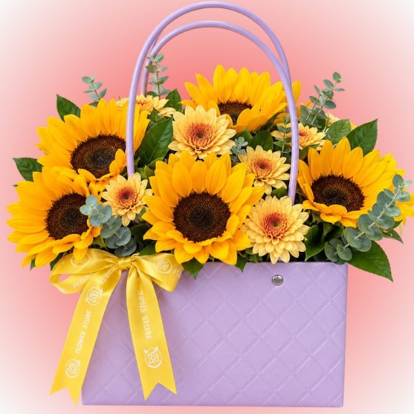 Cartera de 5 girasoles - Imagen 1