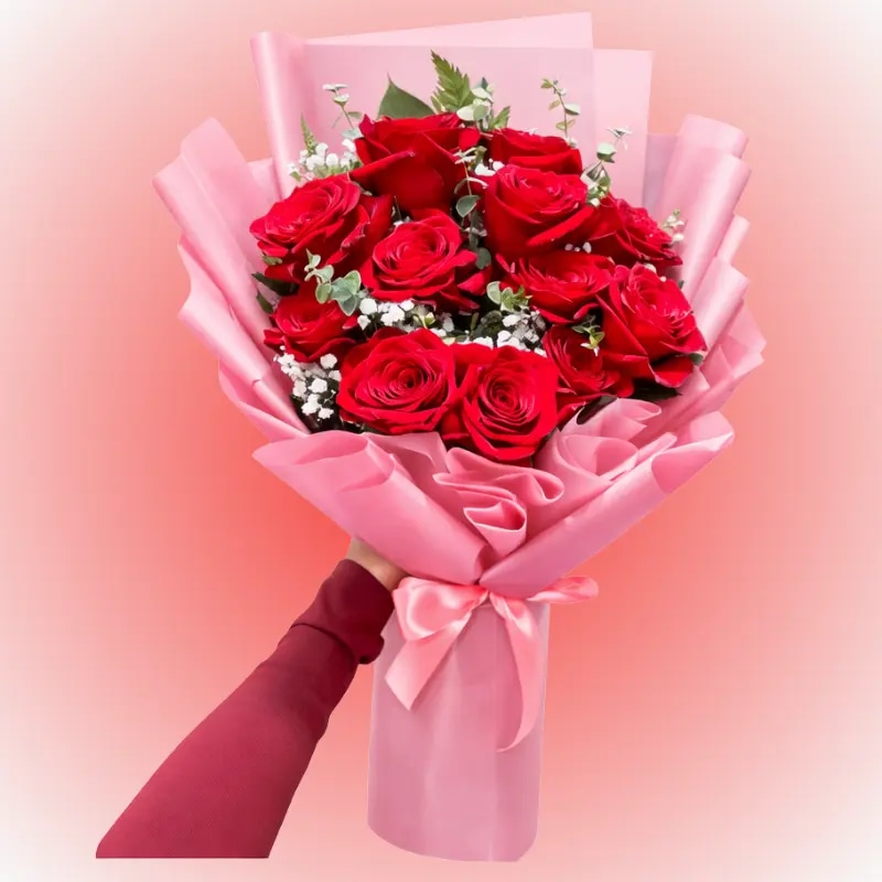 Ramo bello amor de 11 rosas