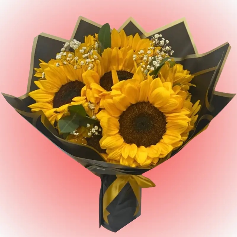 Ramo bouquet de 6 girasoles
