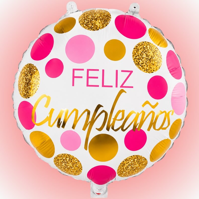 Globo grande feliz cumpleaños para mujer - Imagen 1