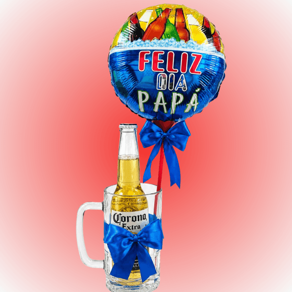 Un detalle siempre cuenta 1 cerveza vaso y globo - Imagen 1
