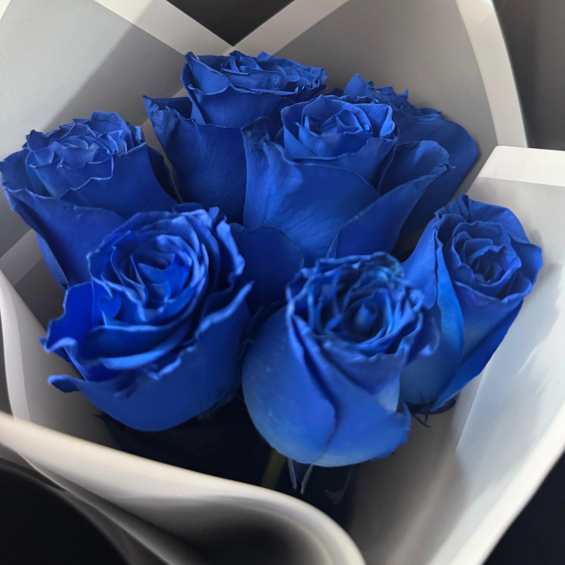 Ramo de 5 rosas azules