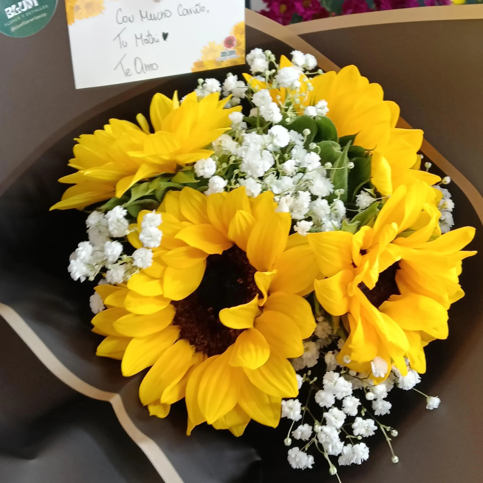 Ramo 4 girasoles