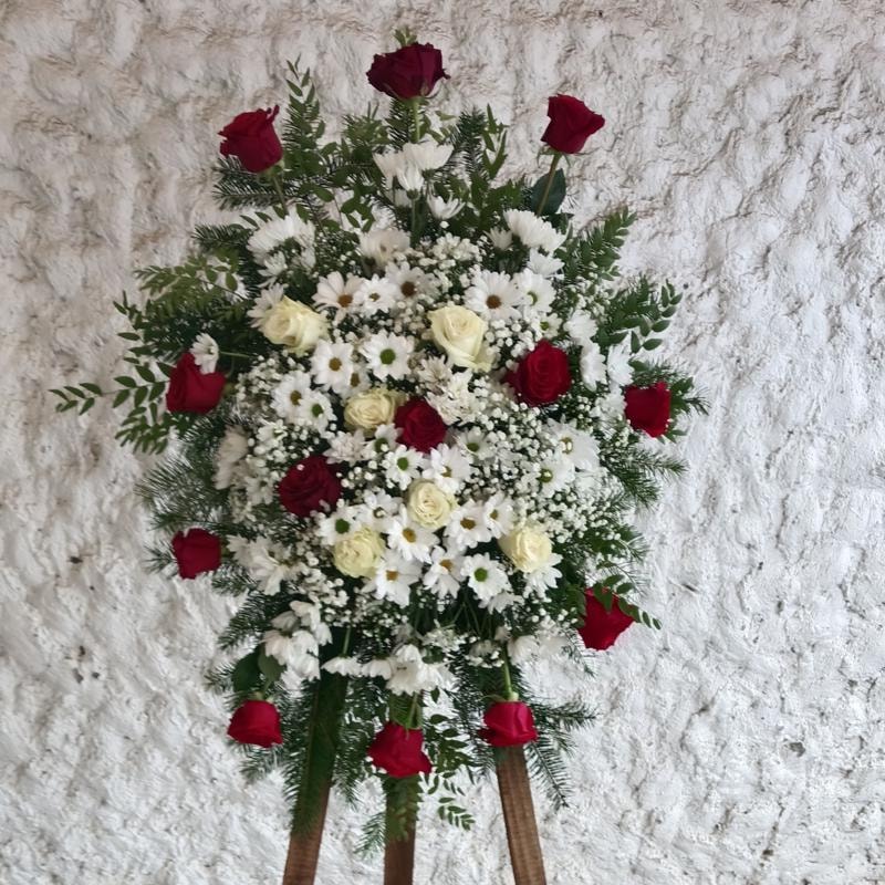 Arreglo funebre-pedestal - Imagen 1