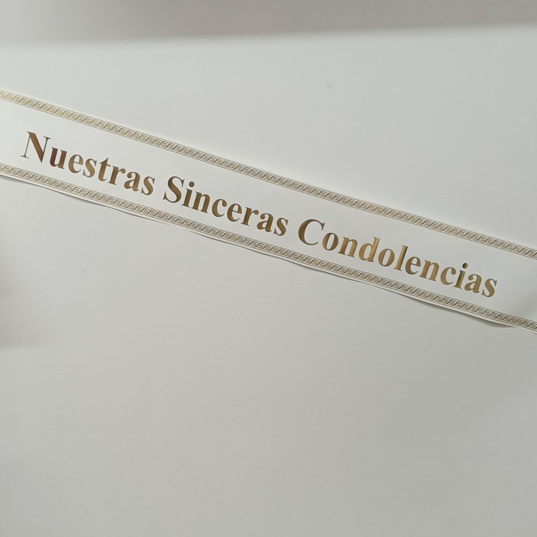 Cinta para condolencia - Imagen 1