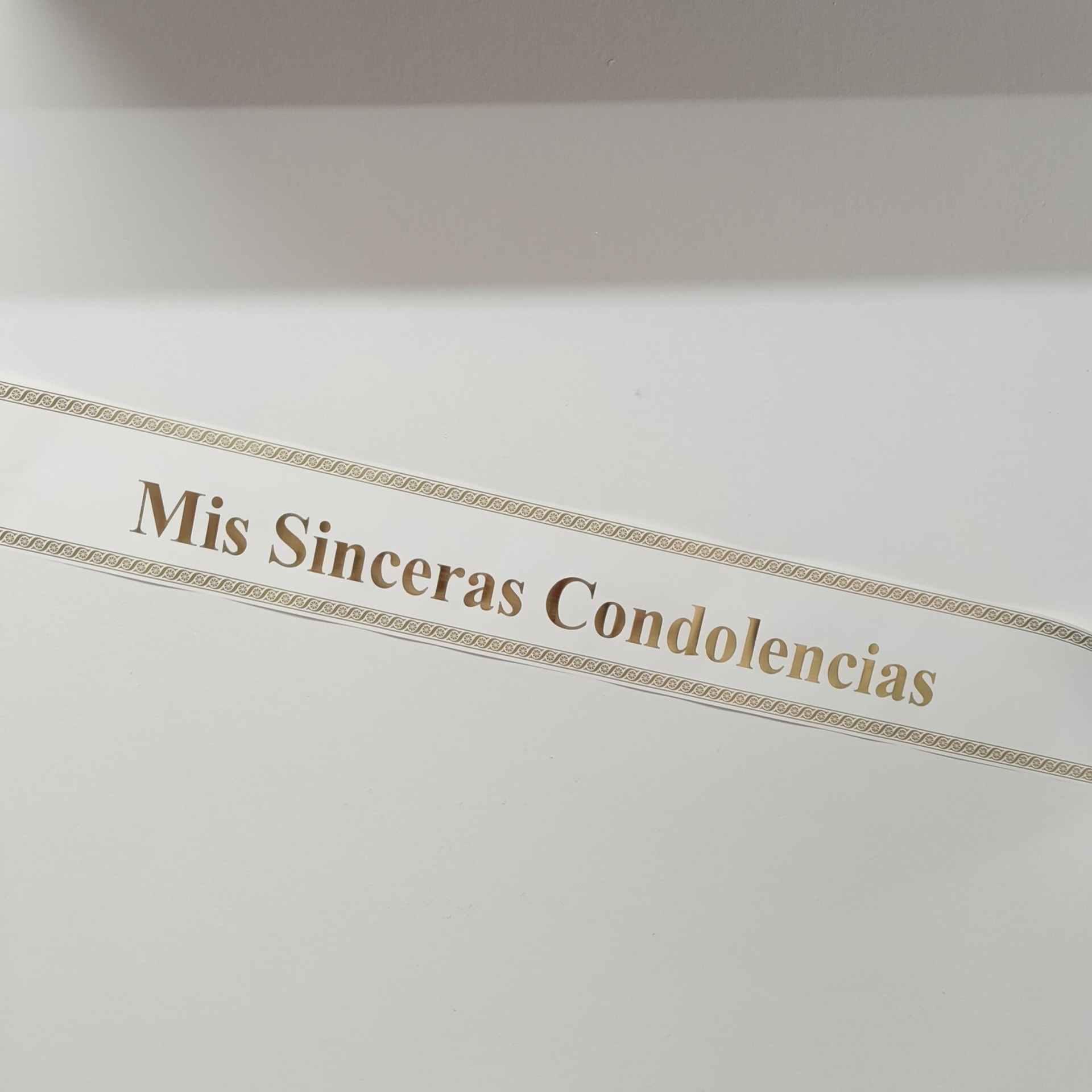Cinta para condolencia - Imagen 1