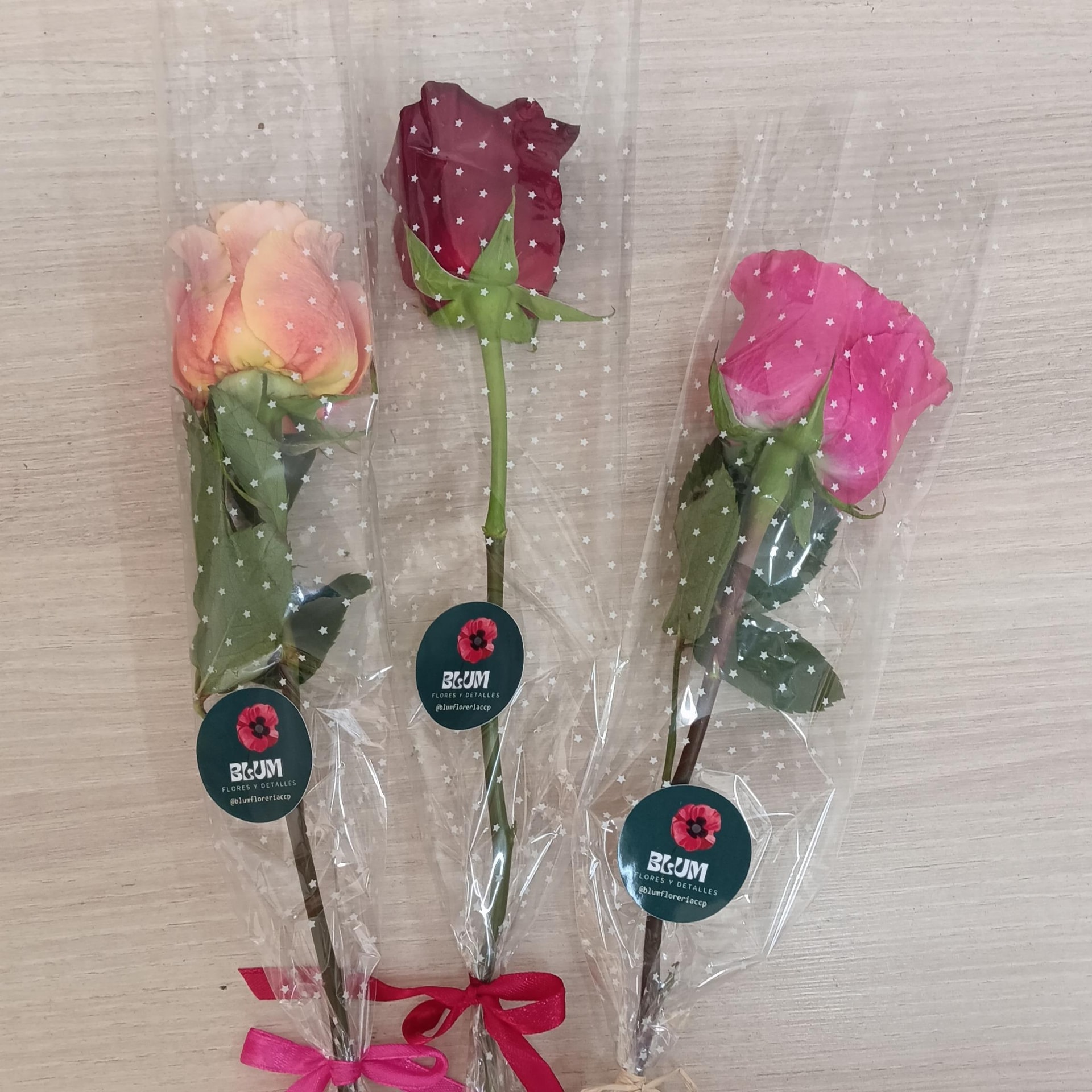 Rosas individuales - 15 rosas colores aleatorios - Imagen 1