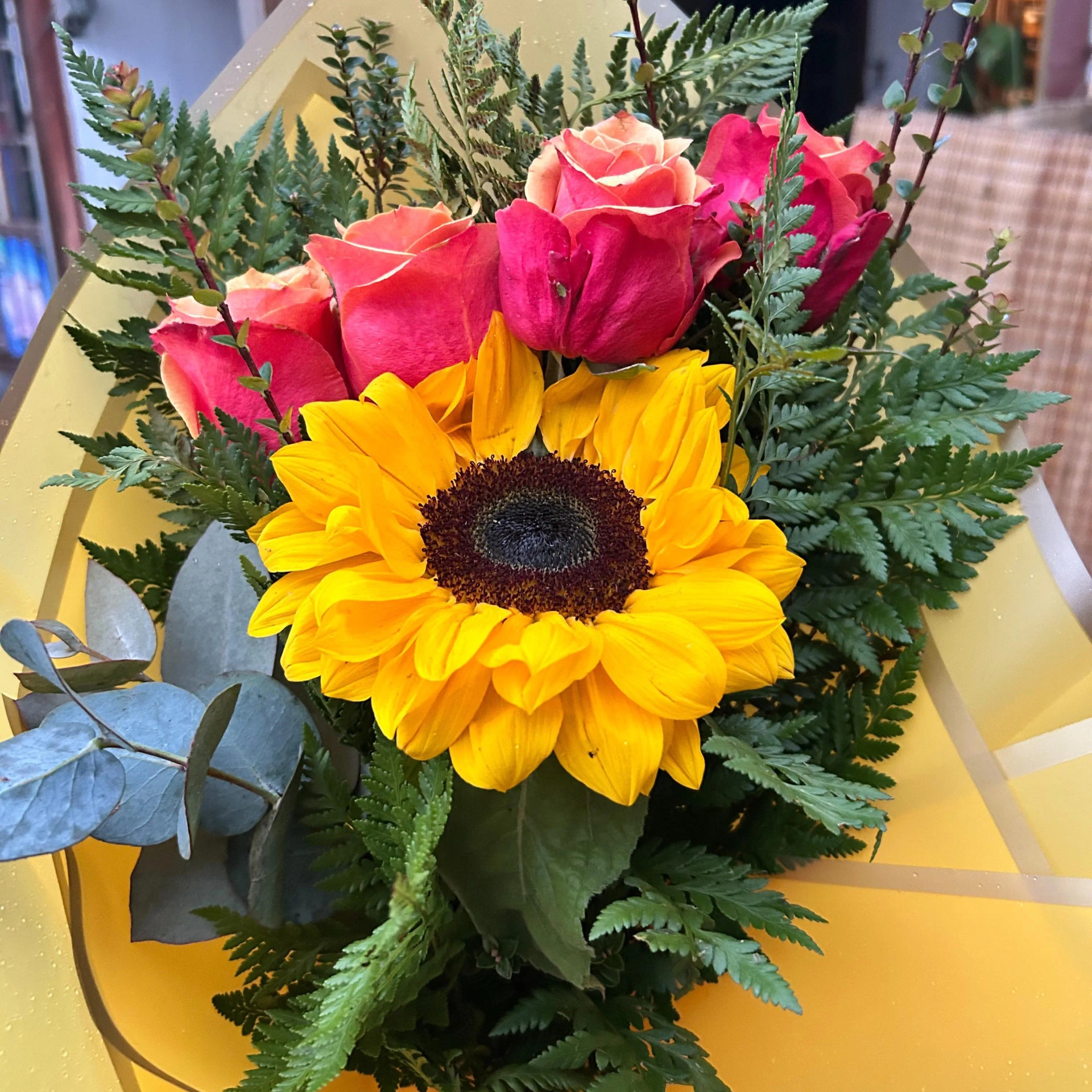 Girasol acompañado
