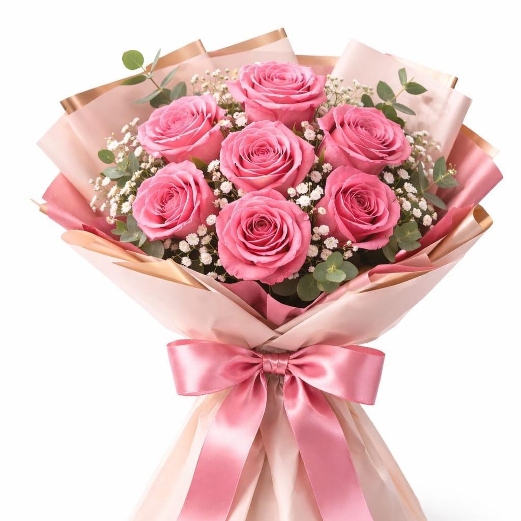 RAMO DE MANO DE ROSAS - Imagen 1