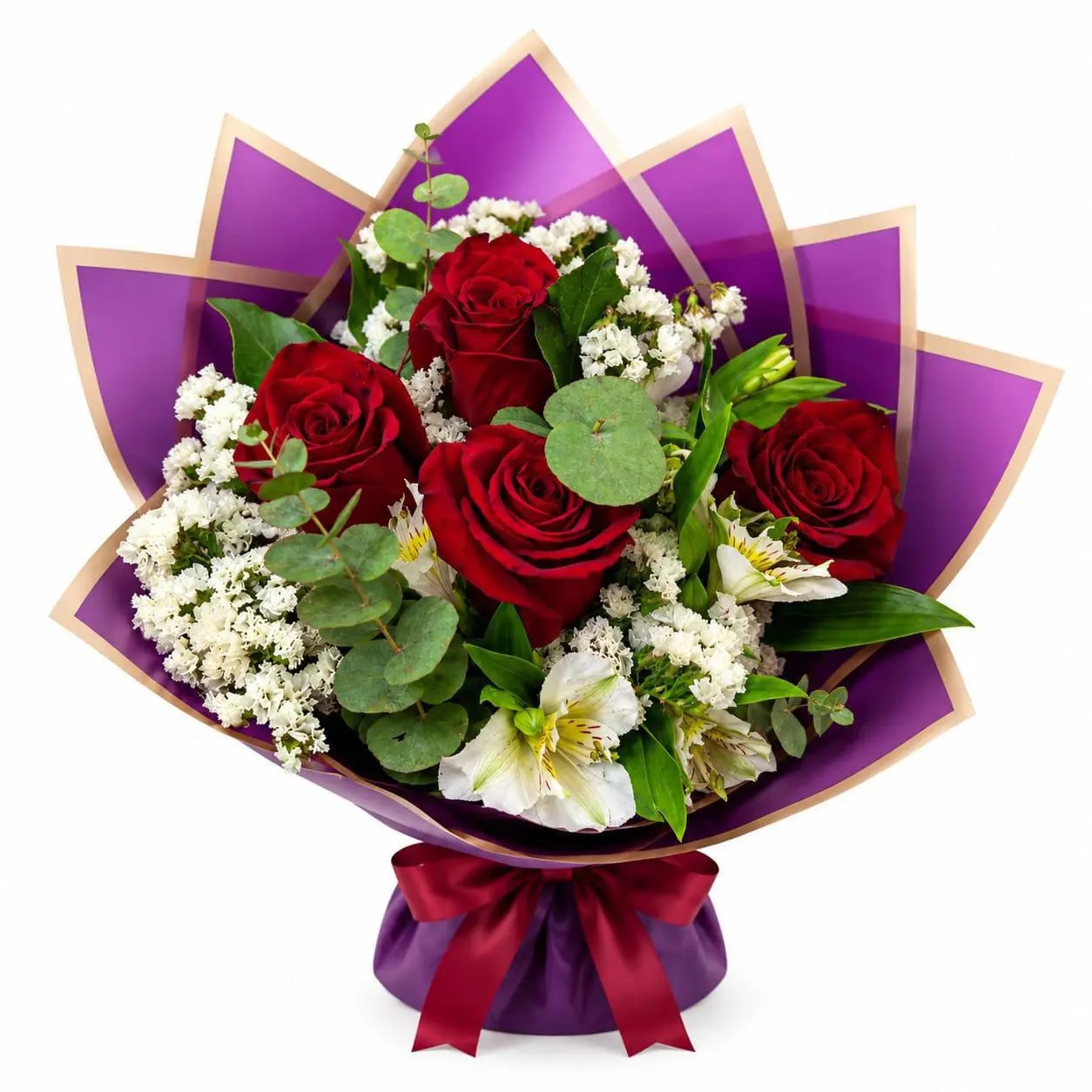 Ramo de 4 rosas