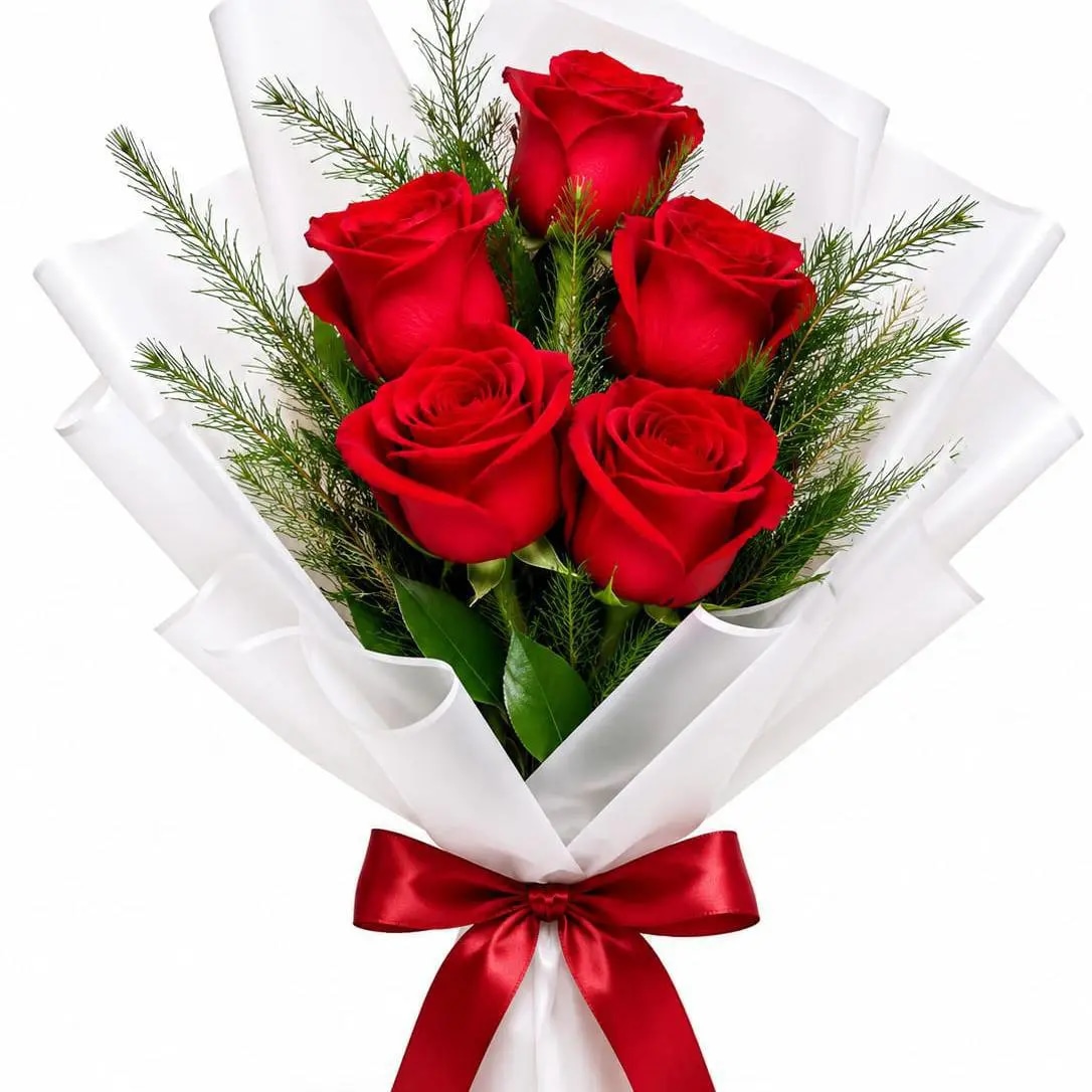 RAMO DE 5 ROSAS
