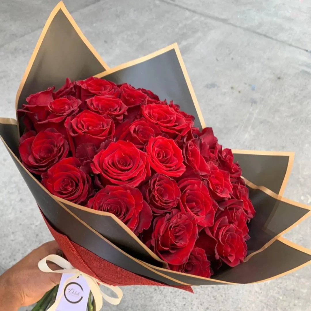 Ramo rojo de 50 rosas