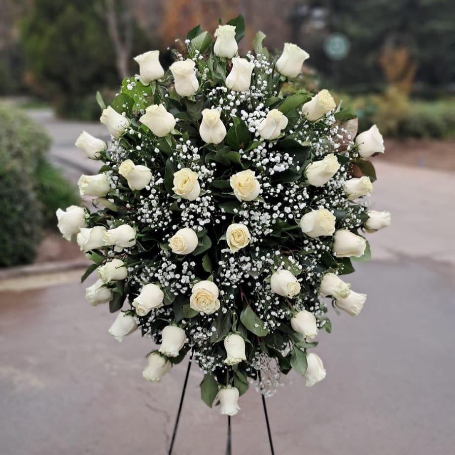 Atril 40 Rosas blancas - Imagen 1