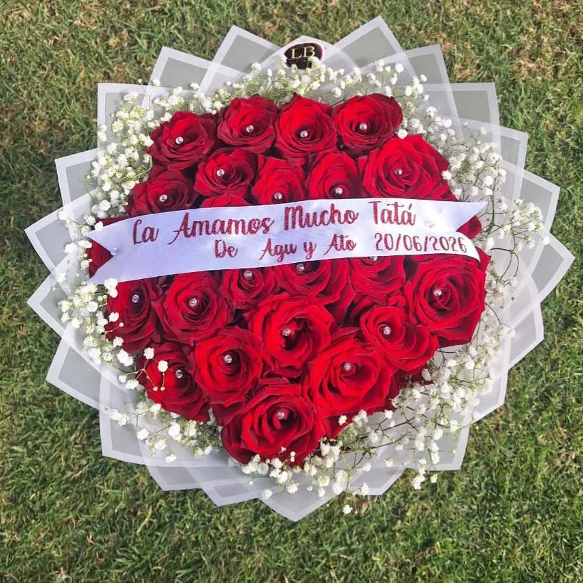 Amor puro / 25 rosas naturales