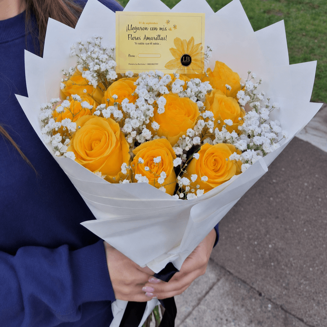 Mi Flor Amarilla 💛 | 12 Rosas Naturales - Imagen 1
