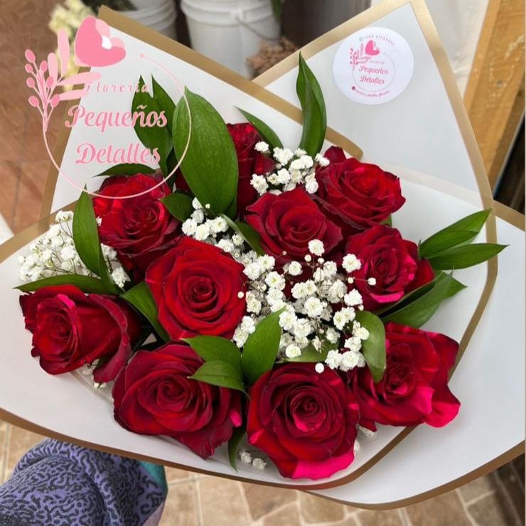 Ignacia - Ramo de 10 rosas - Imagen 1