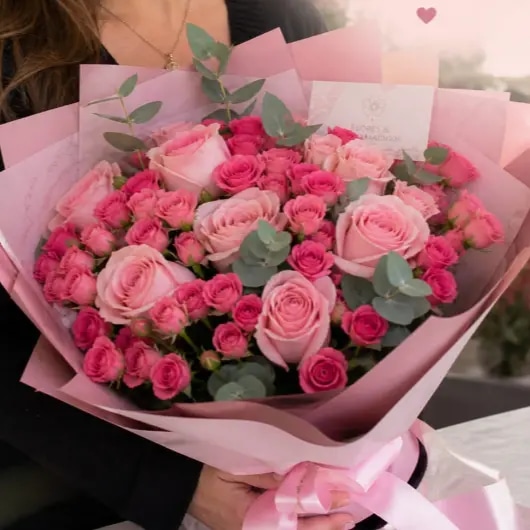 Bouquet de Rosas y Mini Rosas